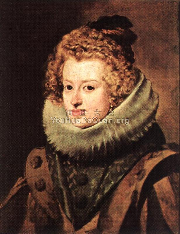 The Infanta Maria of Austria - 迭戈·罗德里格斯·德·席尔瓦·委拉斯贵支